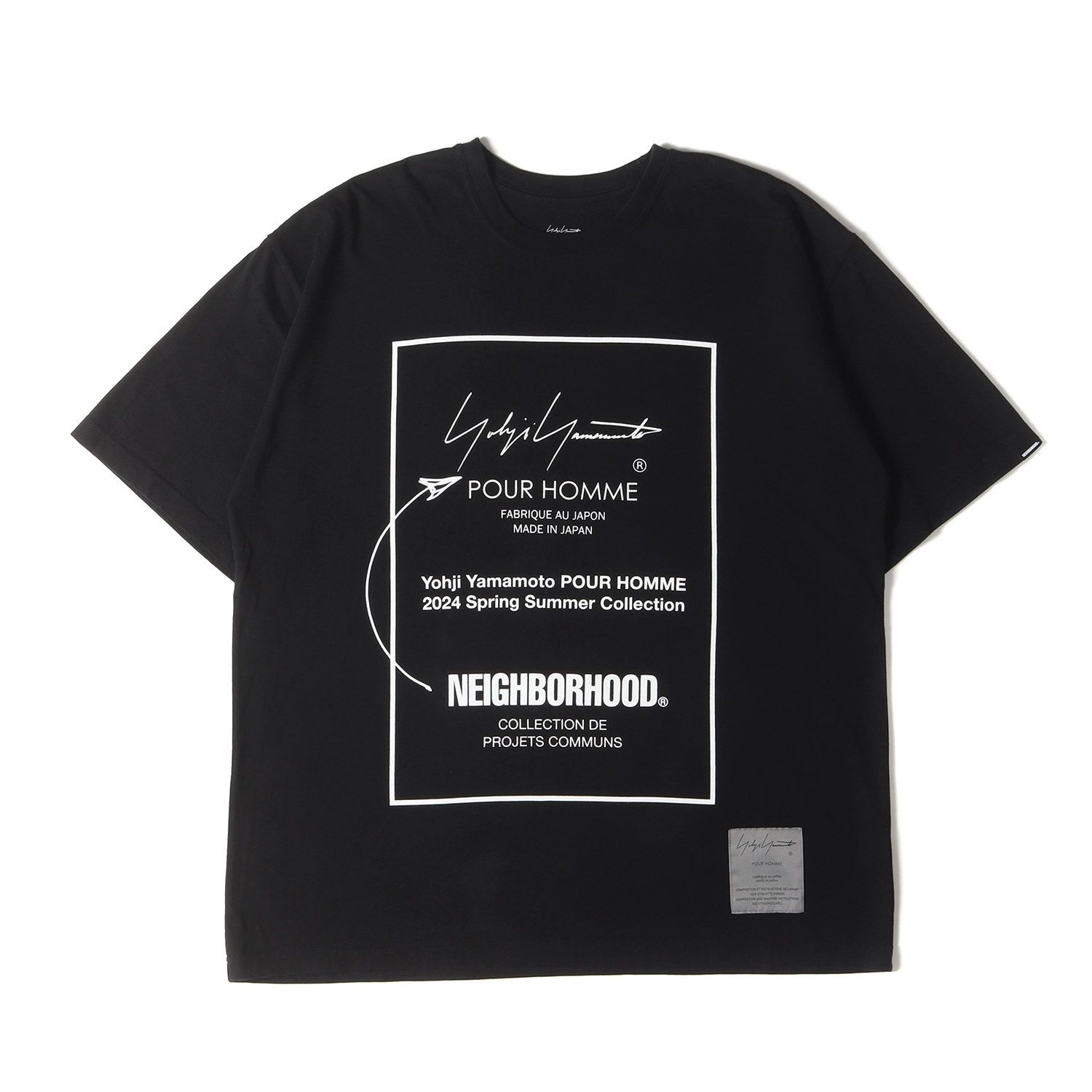 美品】Yohji Yamamoto ヨウジヤマモト Tシャツ XL / 24SS NEIGHBORHOOD 