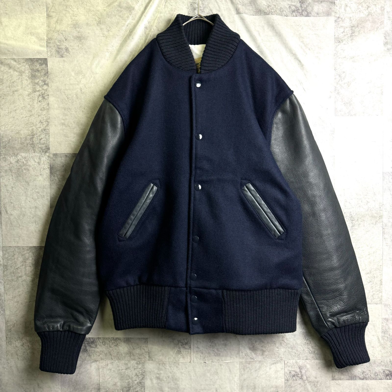 超希少!! skookum スクーカム スタジャン 36 割引 ネイビー ロフトマン