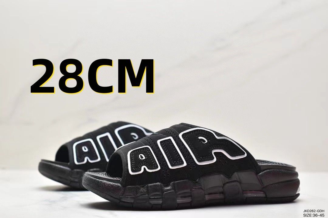 新品 Nike Air More Uptempo Slide Black 28cm