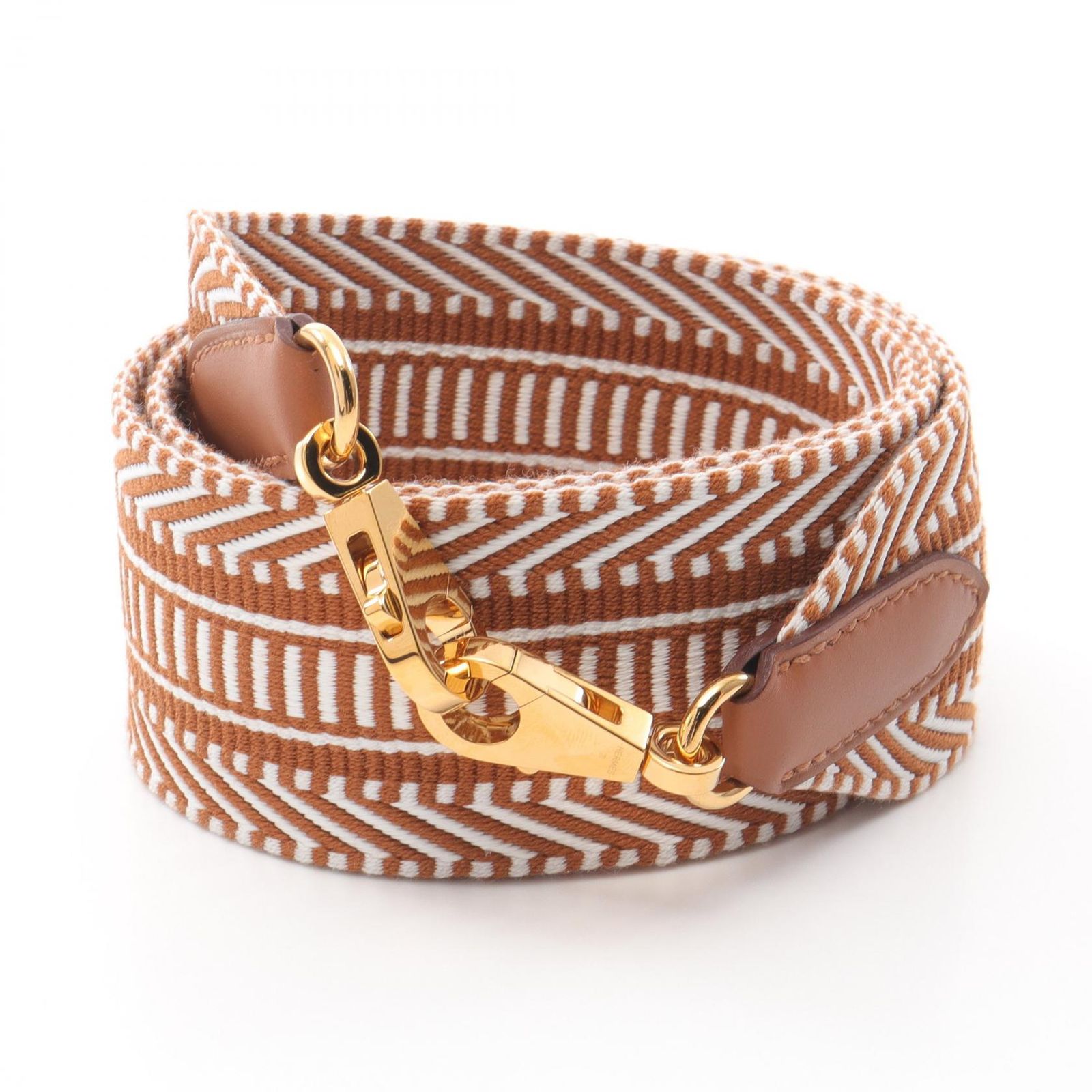 エルメス HERMES ショルダーストラップ バンドリエール サングル ジグザグ ゴールド ゴールド その他 バンドリエール サングル ジグザグ ゴールド レディース Used A