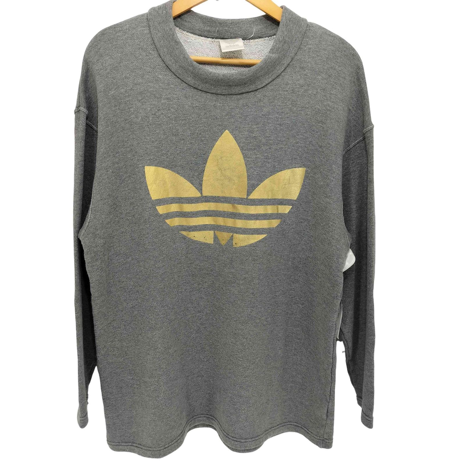 アディダス adidas 80-90s デサント製 トレフォイルロゴ ロング