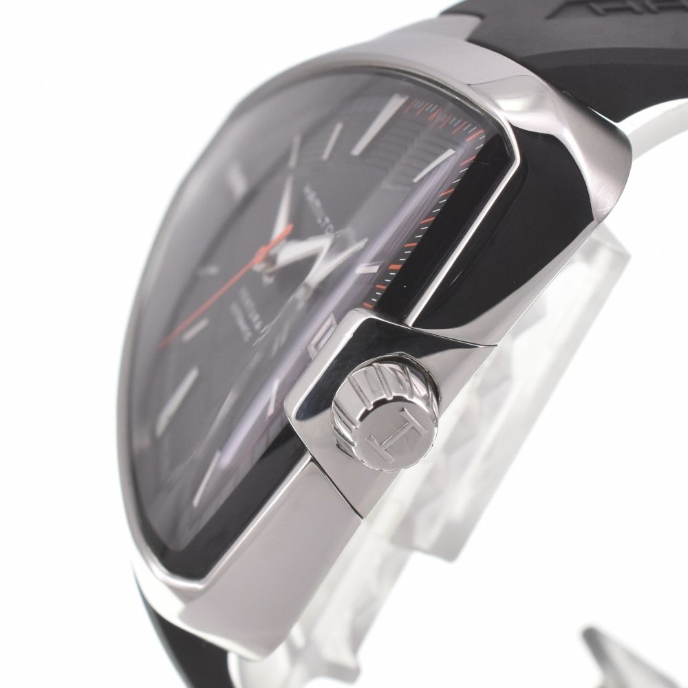 美品 HAMILTON ハミルトン ベンチュラ H245550 ブラック自動巻き 美品 HAMILTON ハミルトン ベンチュラ H245550 ブラック自動巻き