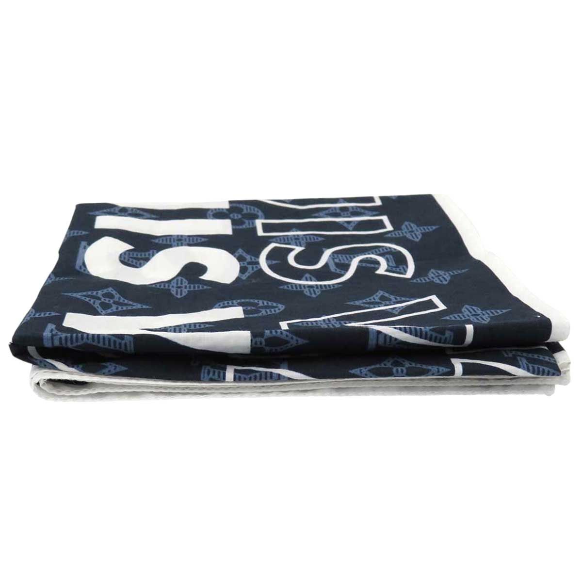 ルイヴィトン モノグラム ロゴ ハンカチ MP2306 ユニセックス ネイビー LOUIS VUITTON アパレル 小物