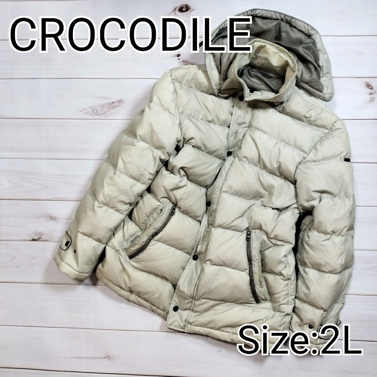 大きいサイズ】CROCODILE クロコダイル メンズ ダウンジャケット 