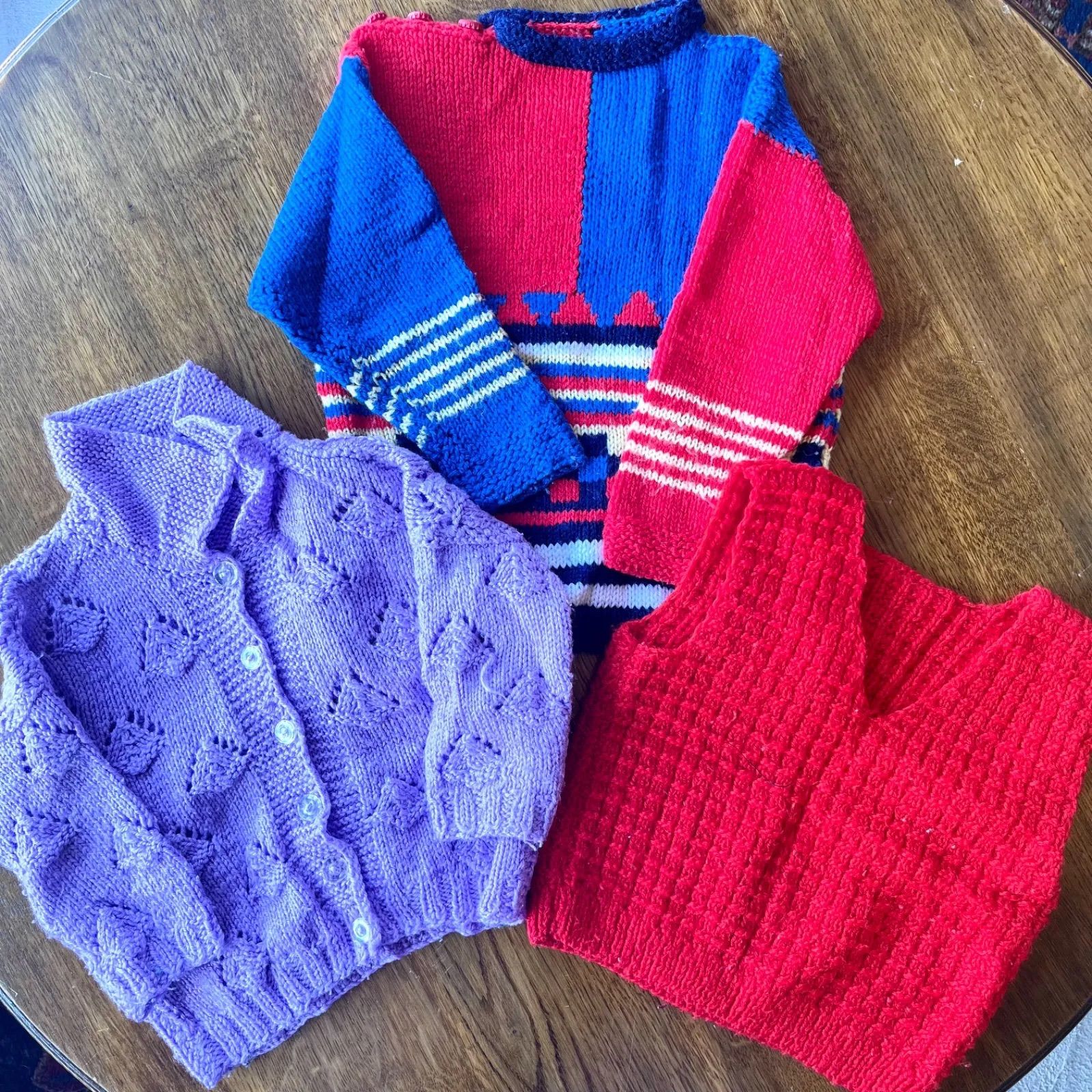 ヴィンテージ子供服 3点セット 90サイズ 販売 ベビー服 セーター 