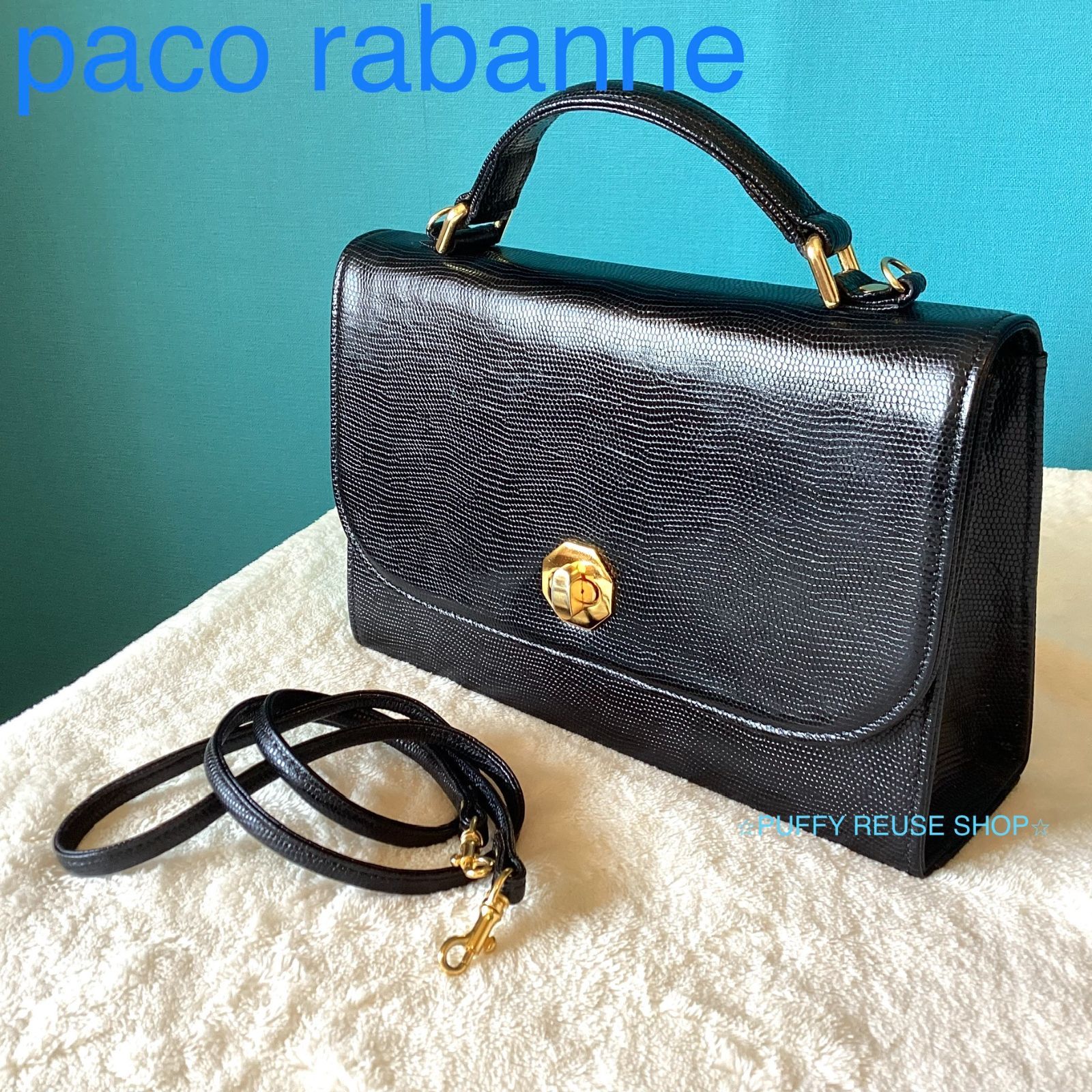 paco rabanne パコラバンヌ 2wey ショルダーバッグ ハンドバッグ