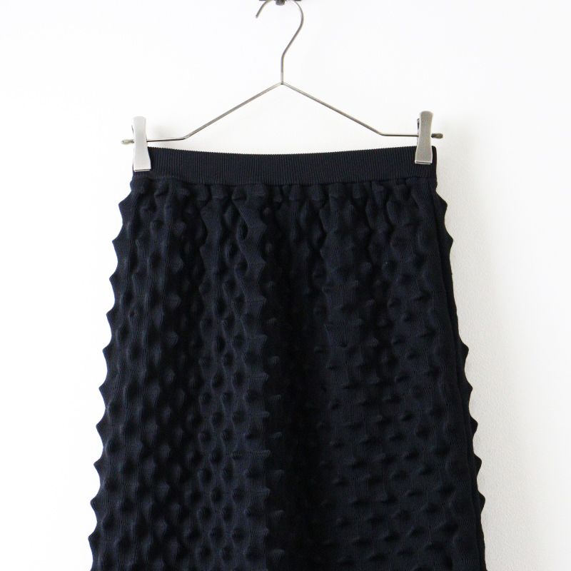 【美品】machatt マチャット　フレアスカート　ロング　タック　ブラック 美品 2024SS マチャット MACHATT ヘッジホッグスカート/ブラック