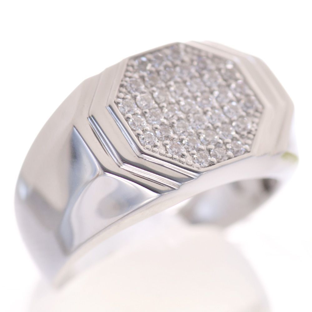 メンズ プラチナリング ダイヤモンド 印台 幅広 指輪 つや消し サテン仕上げ リング ダイヤ 一粒 後光留め pt900 男性 ピンキーリング 送料無料 セール SALE メンズ リング プラチナ ダイヤモンド 指輪 印台 メンズリング 男性用