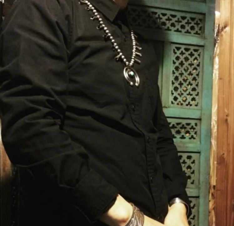 silver925ナバホパールづくしのブレスレット18cm