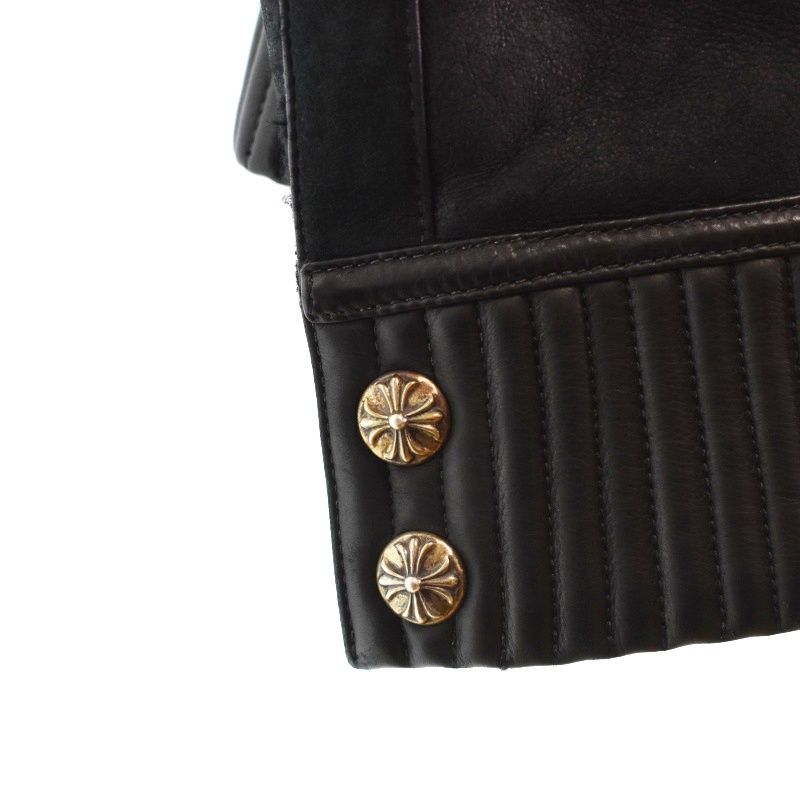 クロムハーツ CHROME HEARTS シアリング ボンバー ムートン レザー
