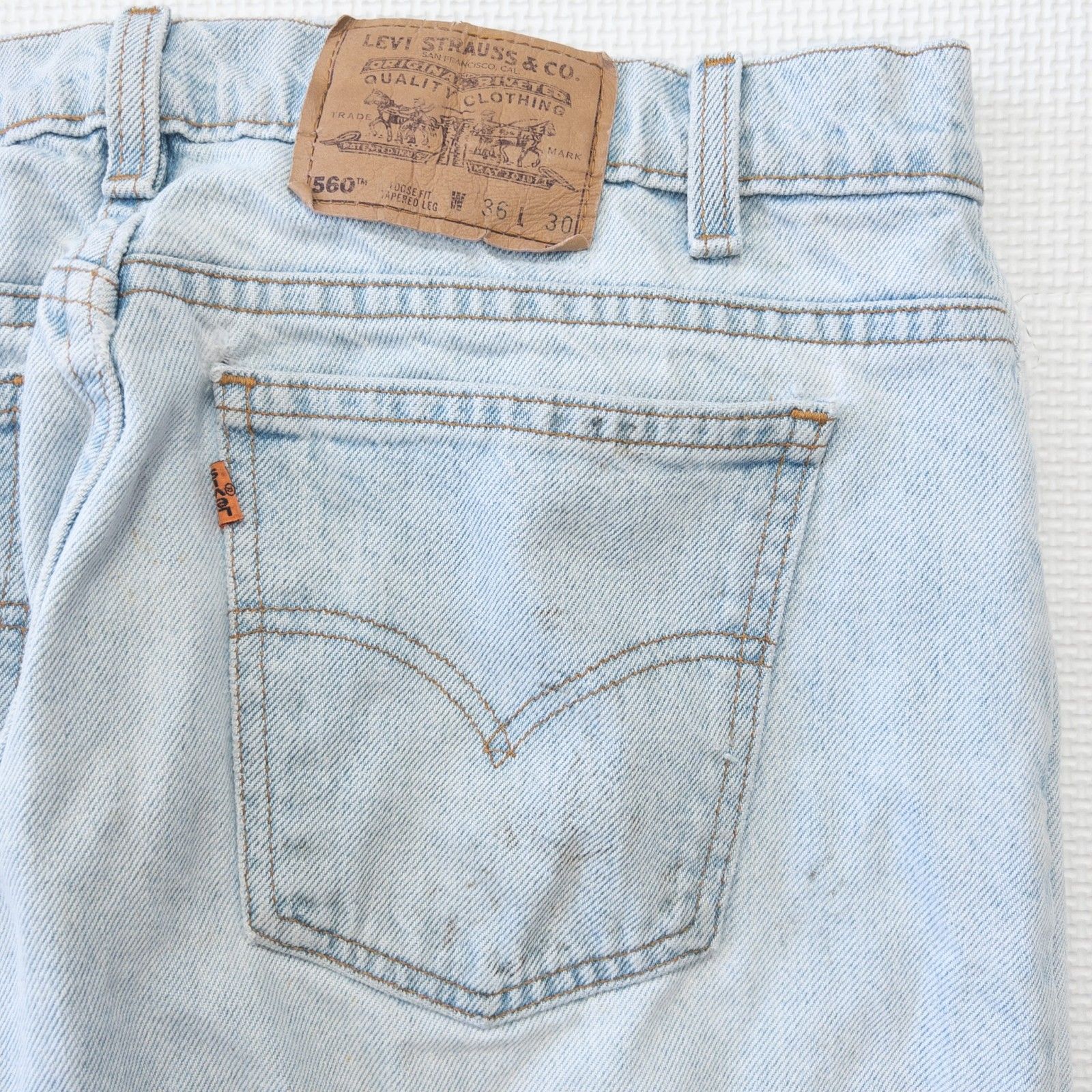 古着 90s Levi's リーバイス560 テーパード デニムパンツ W36 L30 USA ...