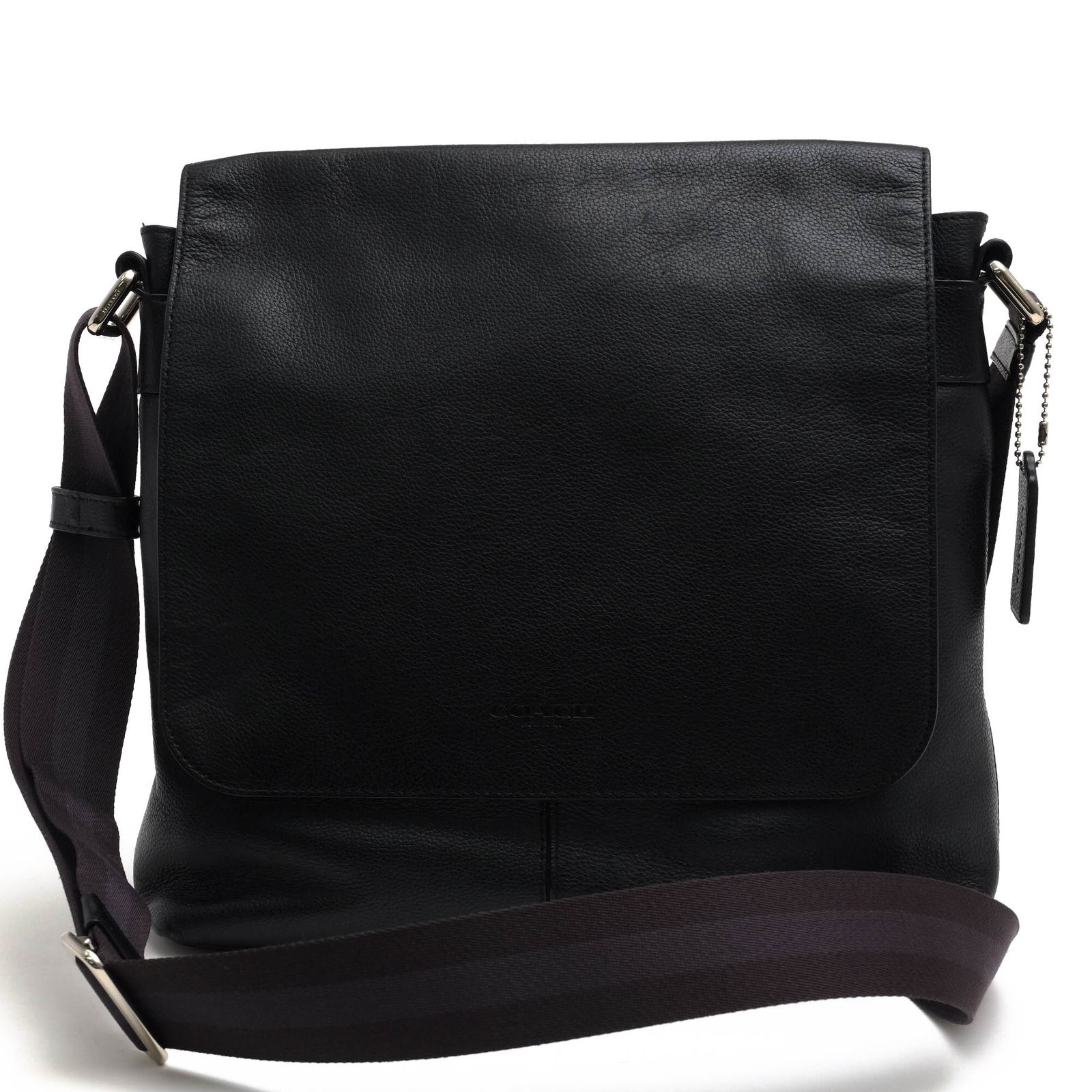 コーチ COACH バッグ ショルダーバッグ 鞄 メンズ 男性 男性用 レザー 革 本革 ブラック 黒 F28576 Charles Small Messenger チャールズ スモール メッセンジャー フラップ式 メッセンジャーバッグ