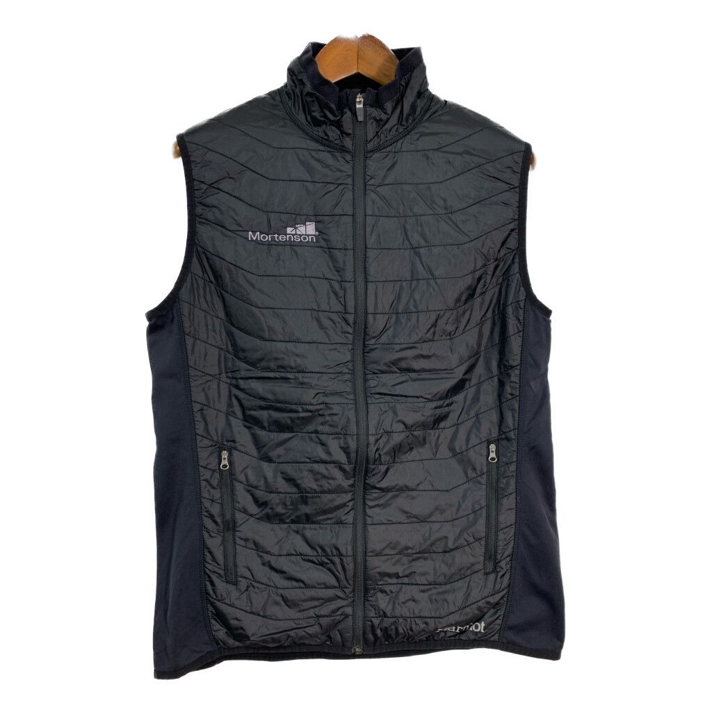 MARMOT マーモット 中綿 ナイロンベスト アウトドア ブラック (メンズ L) 中古 古着 T0908