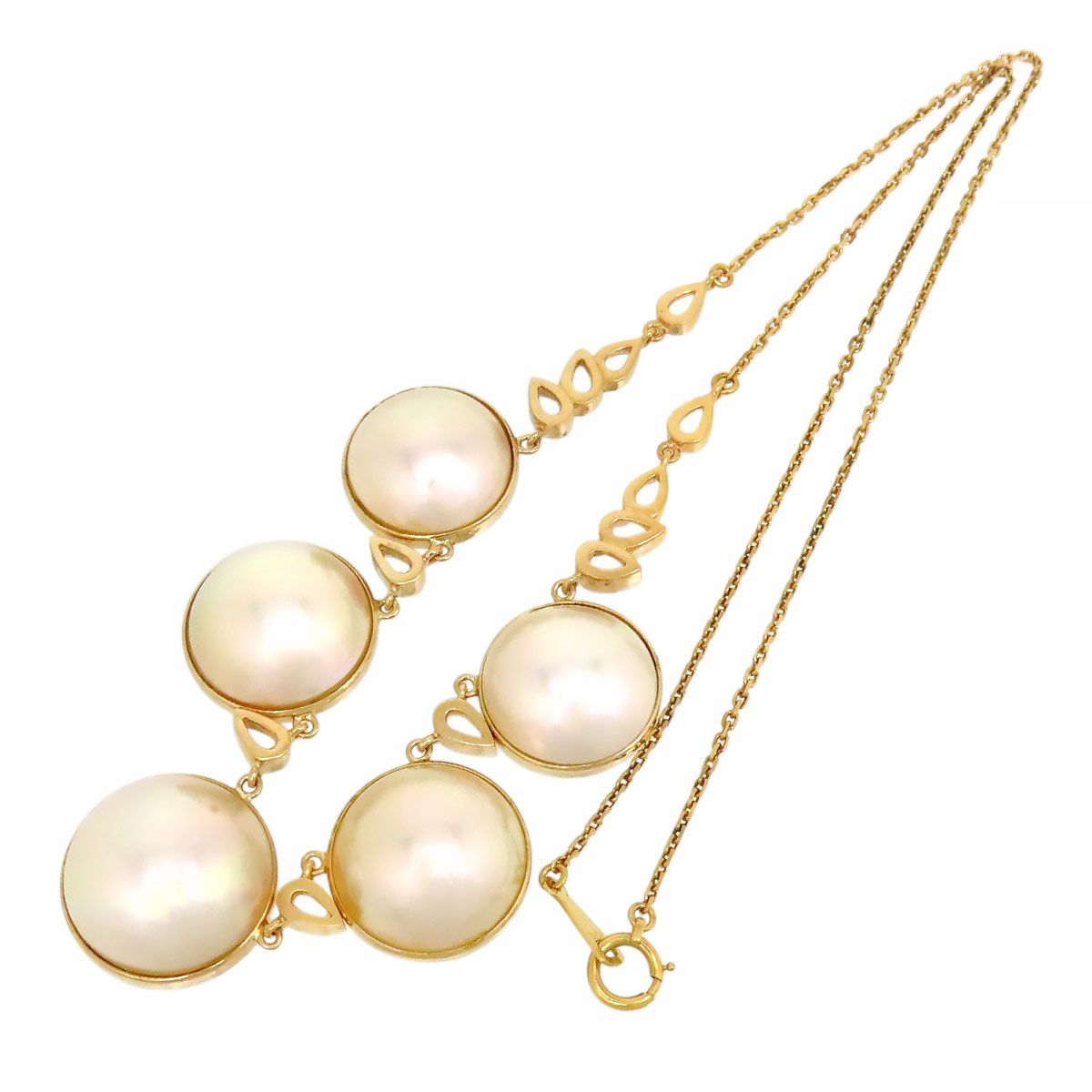K18 タサキTASAKIマベパールネックレストップ TASAKI 【送料無料】タサキ 田崎真珠 K18 マベパール ネックレス