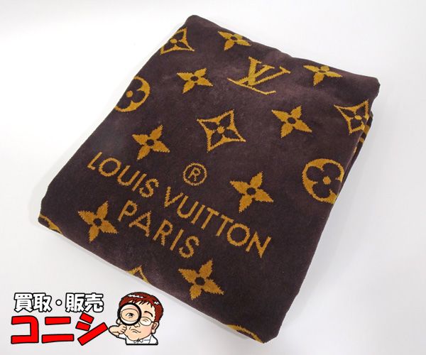 美品★ルイヴィトン・ドラ ドゥ バン モノグラム クラシック ビーチタオル 美品☆ルイヴィトン・ドラ ドゥ バン モノグラム クラシック