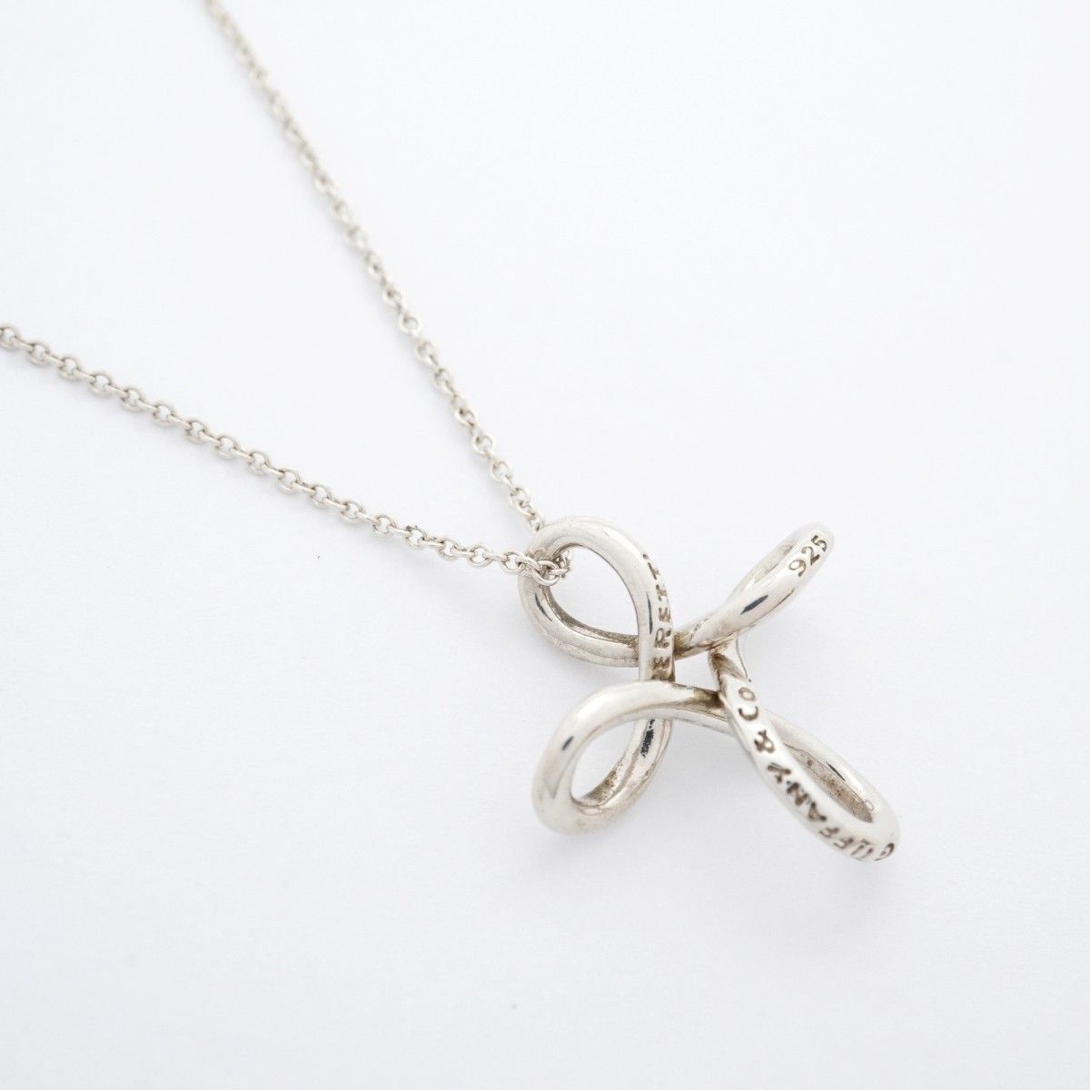 5jmb0362 ティファニー ネックレス オープンクロス シルバー925 レディース
