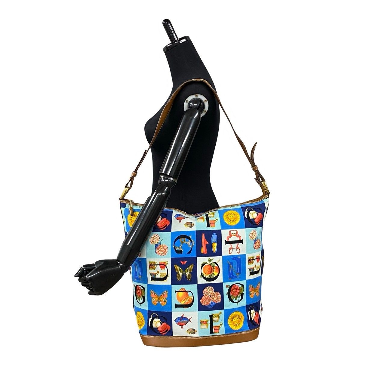 極 美品 GUCCI グッチ オールドグッチ ヴィンテージ シモ 総柄