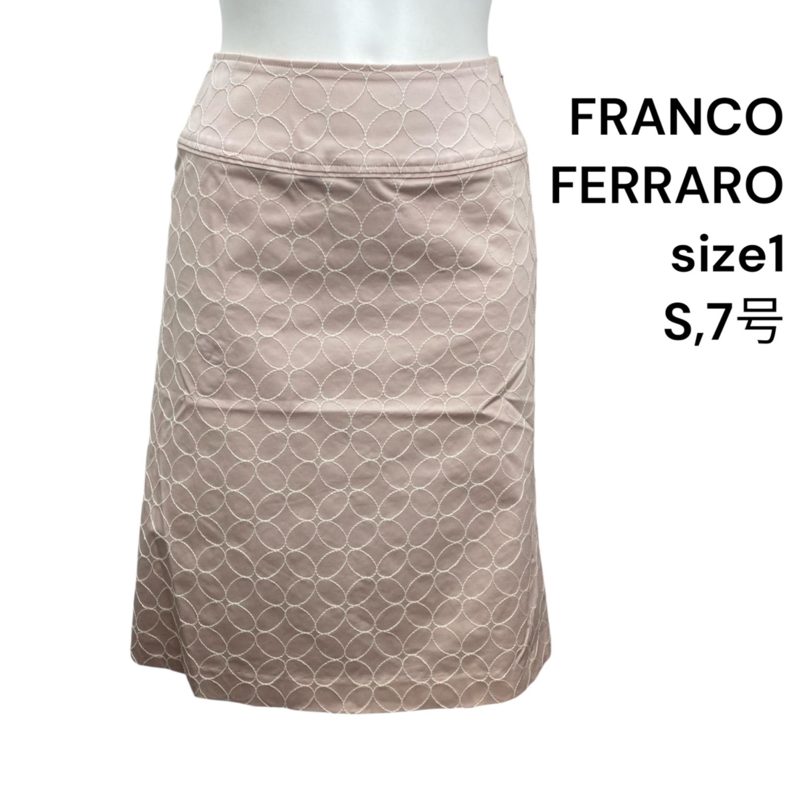 ◇フランコ フェラーロ FRANCO FERRARO スカート 膝丈 タイト コットン 