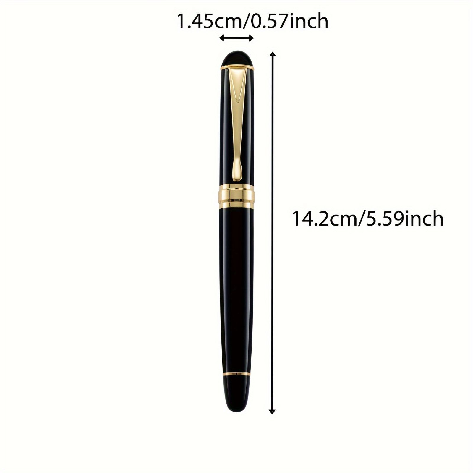 万年筆 おしゃれ 高級感 パープル 紫 0.5mm 金属 14cm シンプル 軽量 