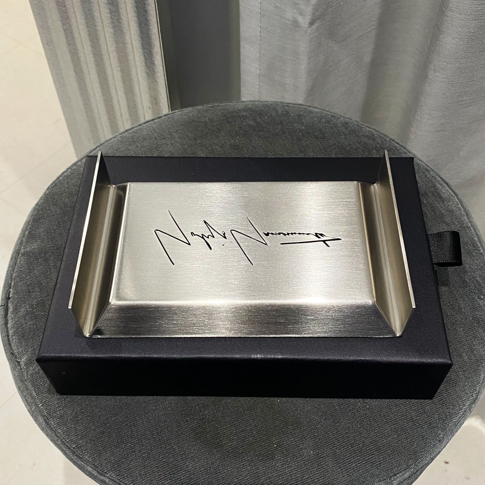 Yohji Yamamoto ロゴ入りアクセサリートレイ ヨウジヤマモト YOHJI YAMAMOTO ノベルティ アクセサリートレイ