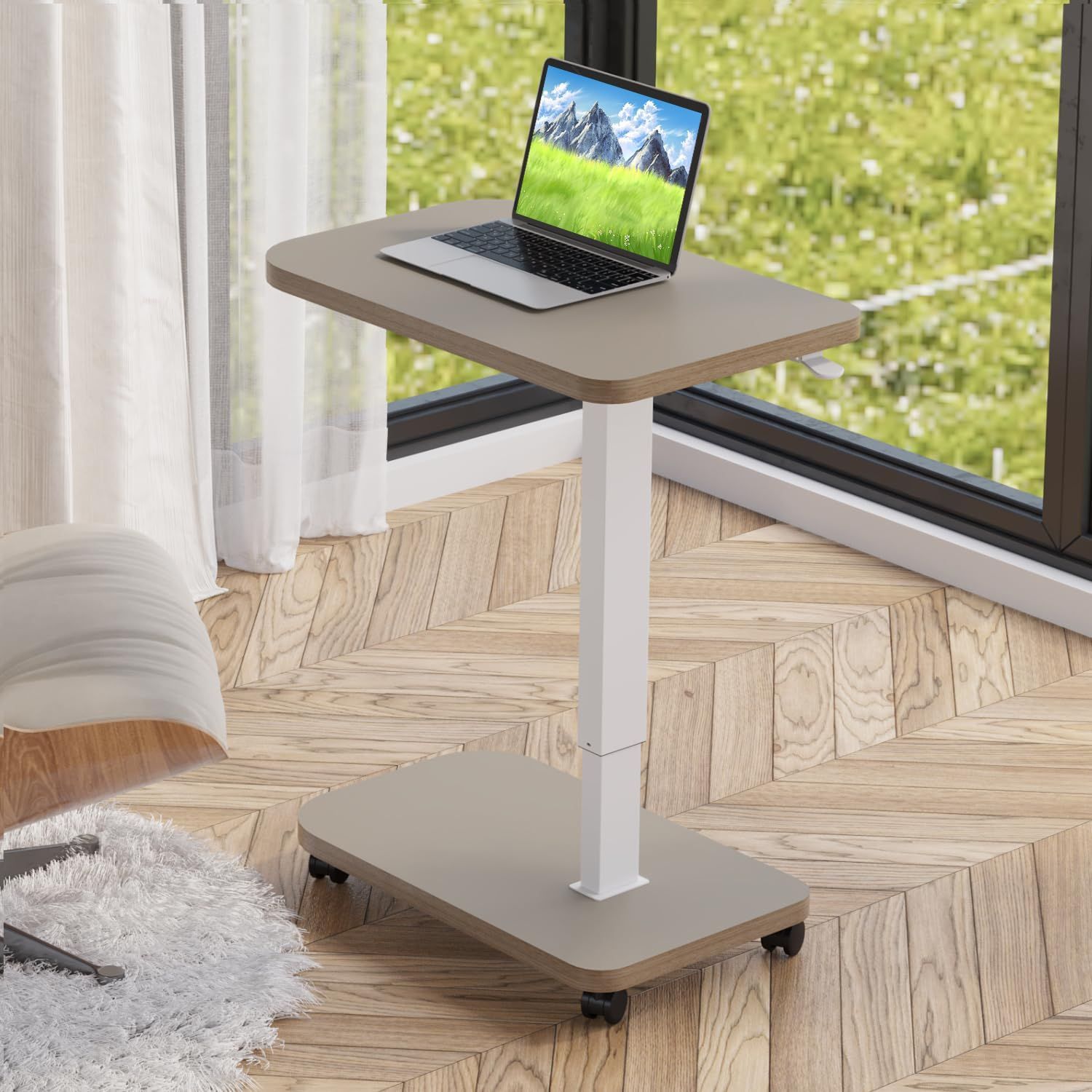 空圧昇降式 サイドテーブル