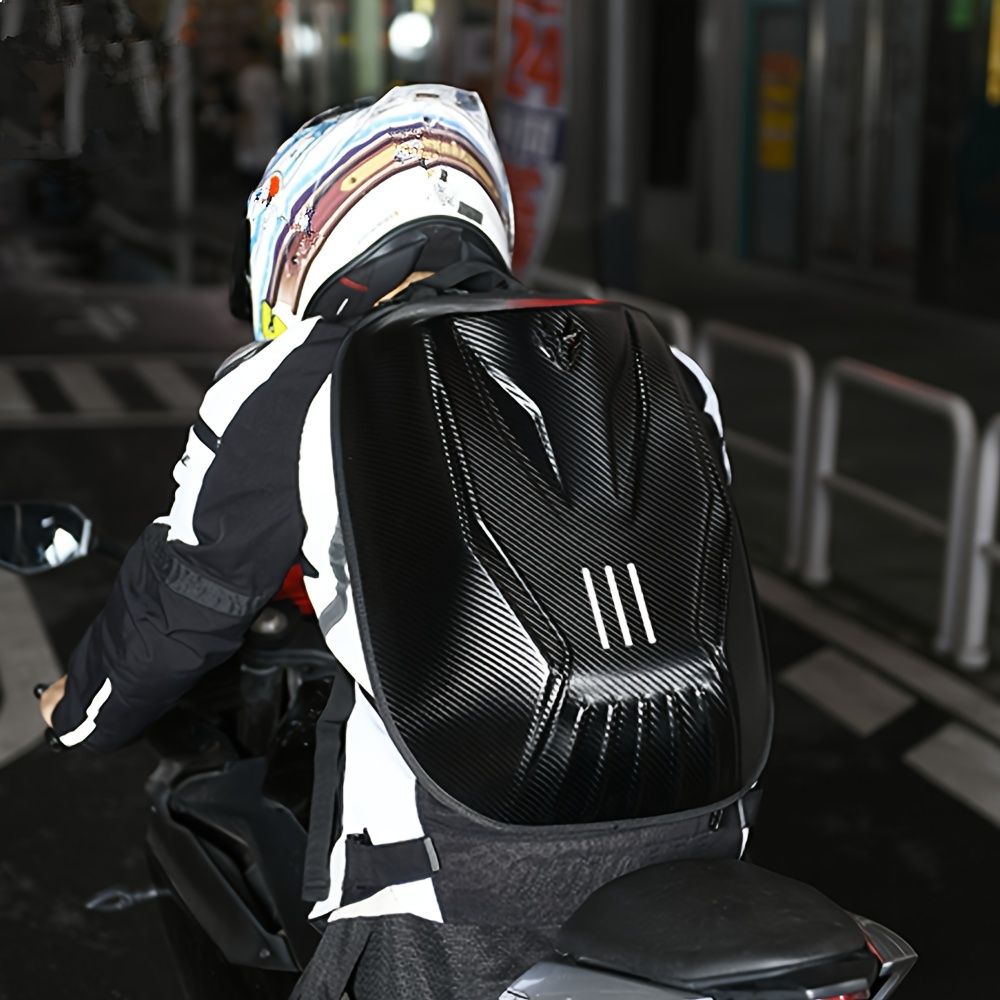 大容量カーボンファイバーモーターサイクルバックパック モーターバイクバッグ