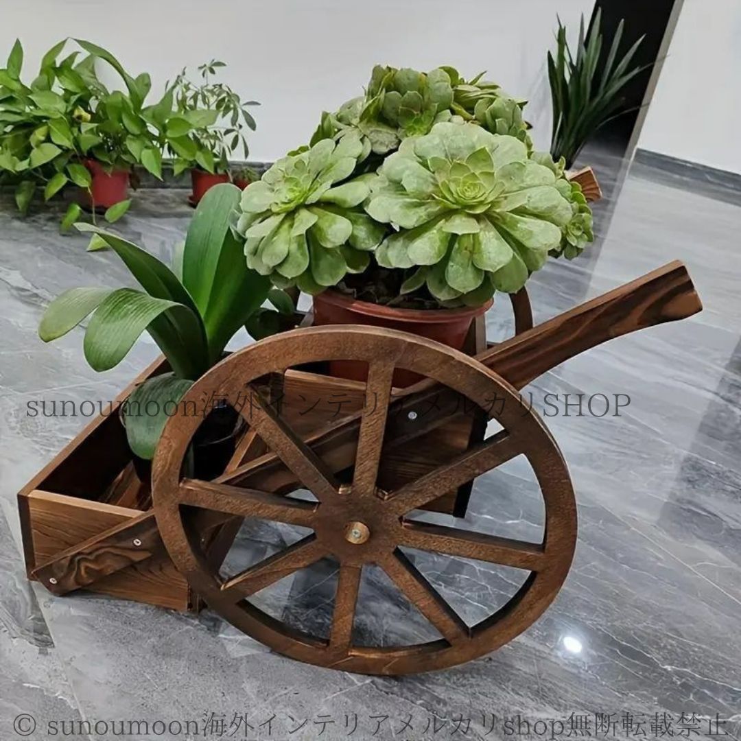 フラワーカート 花台 ガーデニング Yahoo商品名｜Y-KAGU(輸入家具屋さん.com)