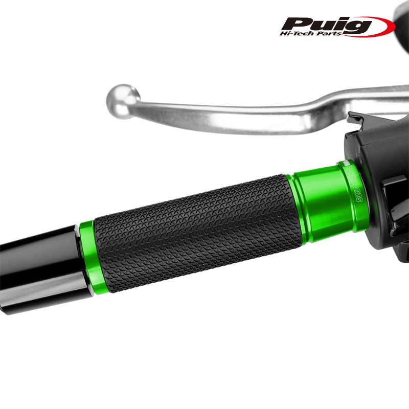 Puig 3553V HI-TECH ASCENT GRIPS GREEN 123mm 汎用 プーチ アセント グリップ