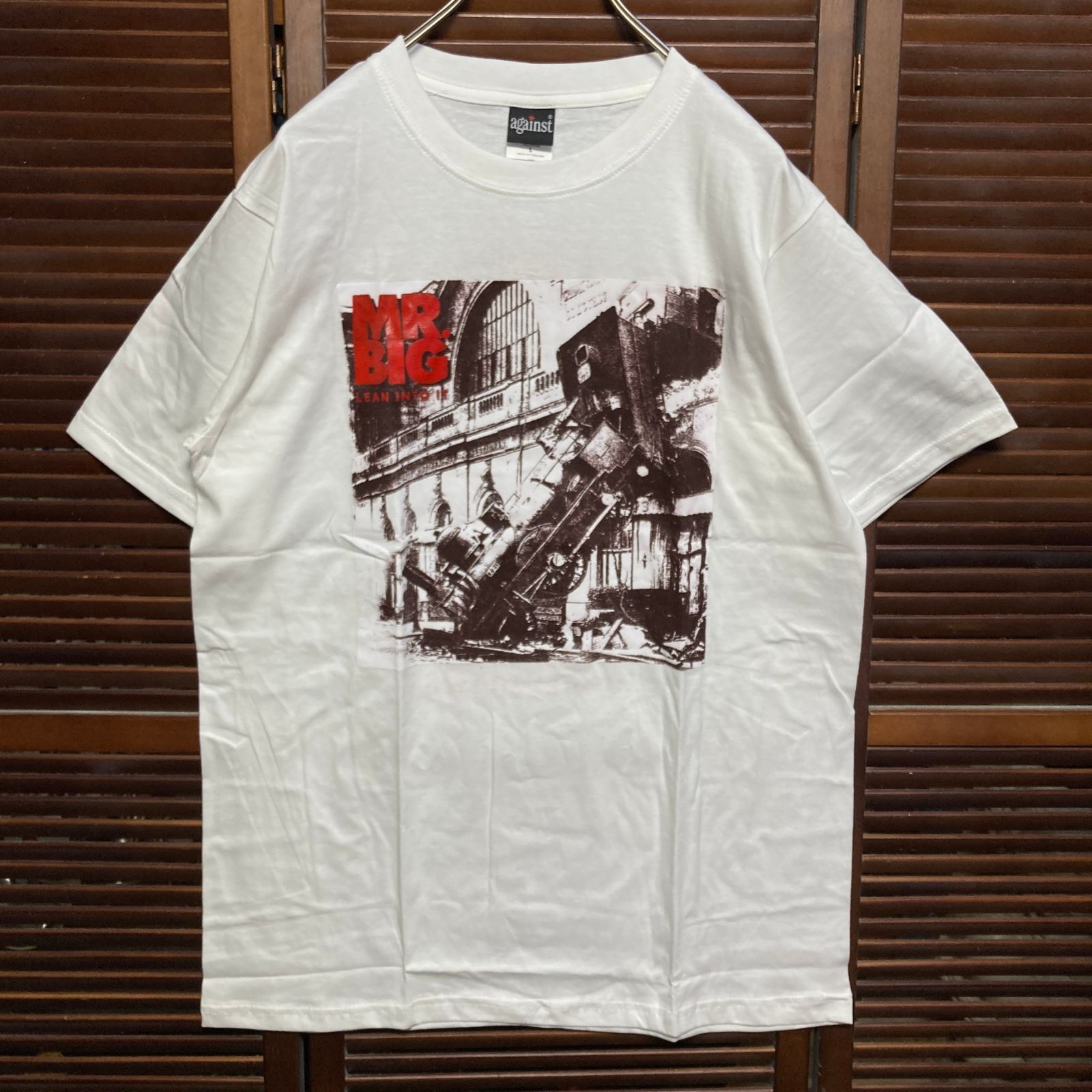 ミスタービッグ MR BIG 白 バンド Tシャツ tee ティーシャツ