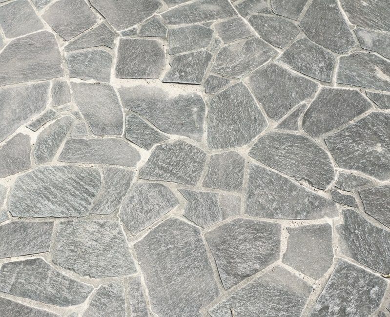 乱形石 伊吹石 グレー 約0.6平米 約80-250mmサイズ 乱形 敷石 乱形石材