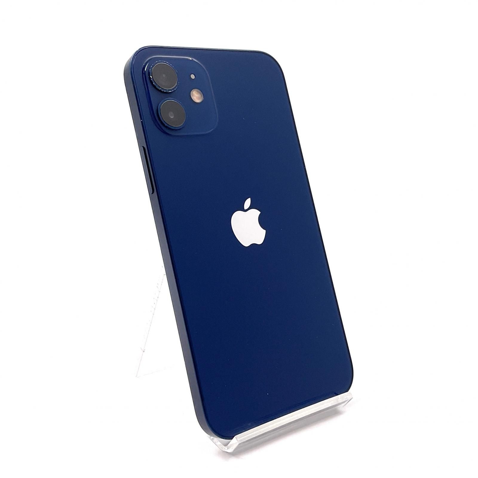 iPhone12 ブルー ☆動作確認 訳あり iPhone 12 128GB ブルー au 白ロム 動作確認済 76%【全額返金