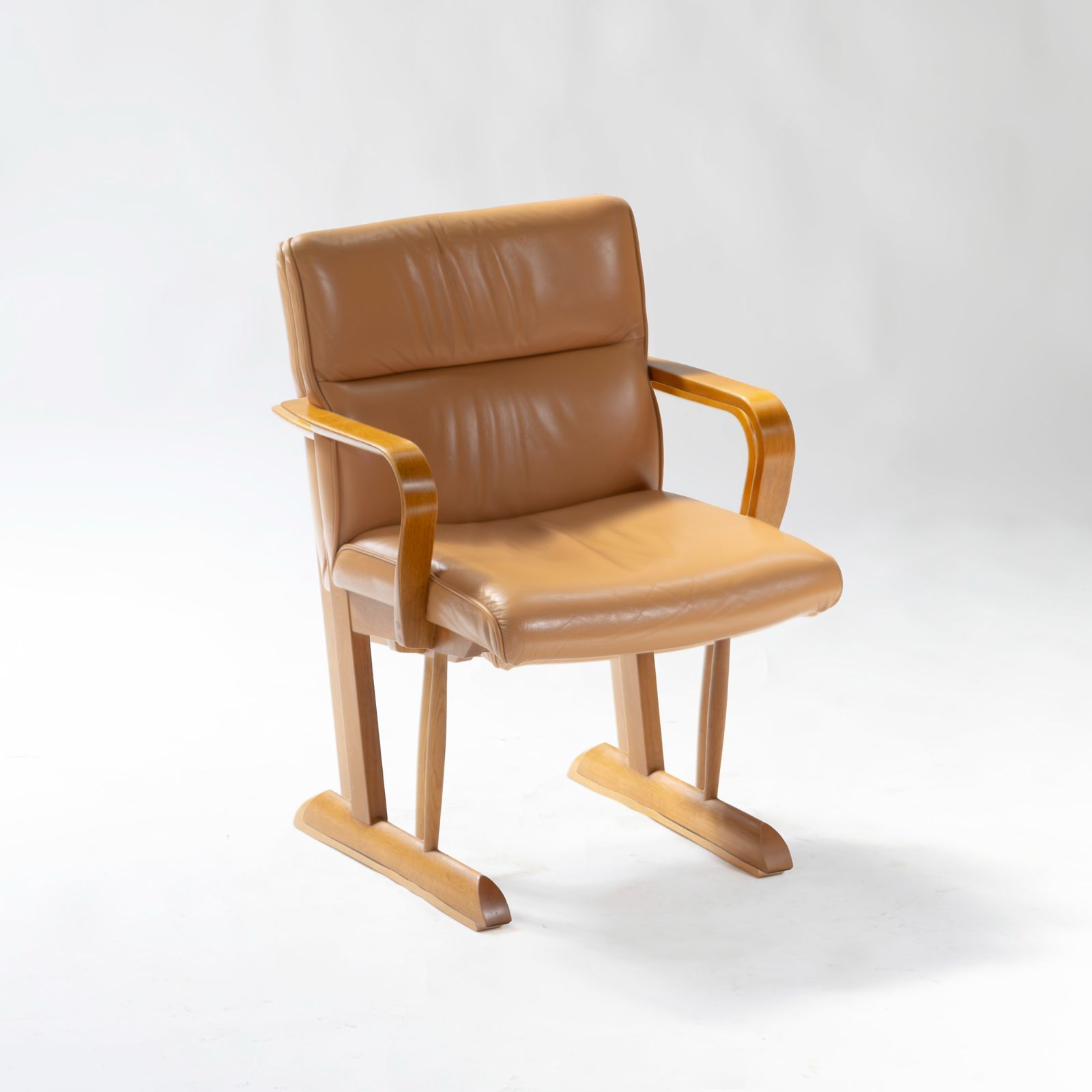 飛騨産業　アームチェア　ダイニングチェア　円空　佐々木敏光 デザイナーズ　④ ダイニングチェア 飛騨産業 キツツキ 円空 アームチェア(4) オーク材