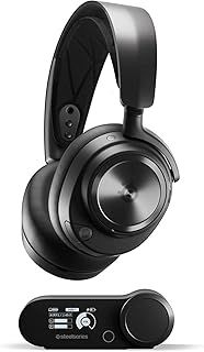 SteelSeries ゲーミングヘッドセット ヘッドホン Arctis Nova Pro Wireless X 軽量 無線 ワイヤレス XBOX用 密閉型 ハイレゾ アクティブノイズキャンセリング搭載 Hi-Fiサウンド 61521 ブラック 調整