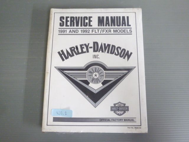 2 1991-1992 FLT FXR MODELS モデル 配線図有 99483-92 英語 ハーレーダビットソン サービスマニュアル  新品 未使用 #J20250101