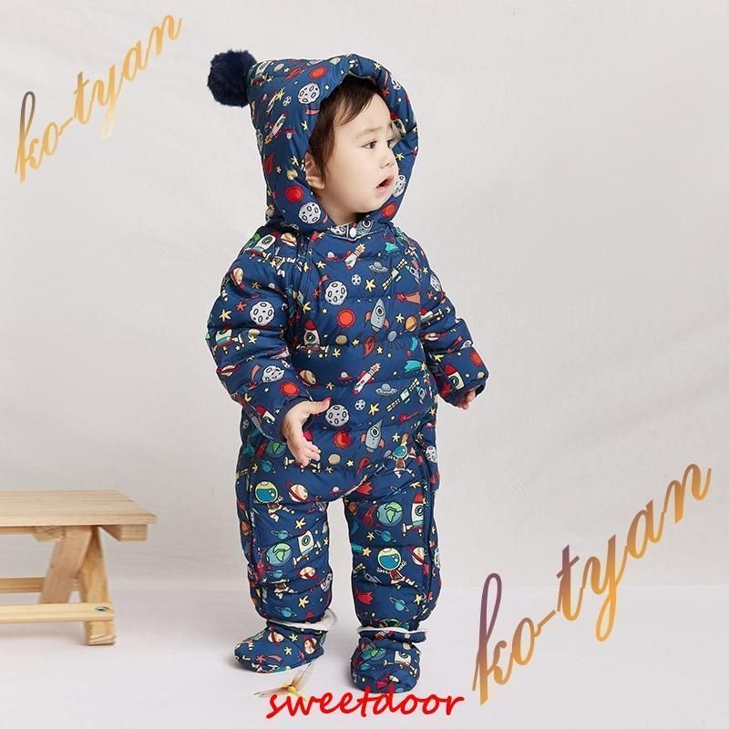 ベビー服 男の子 女の子 カバーオール アウター ジャンプスーツ 防寒