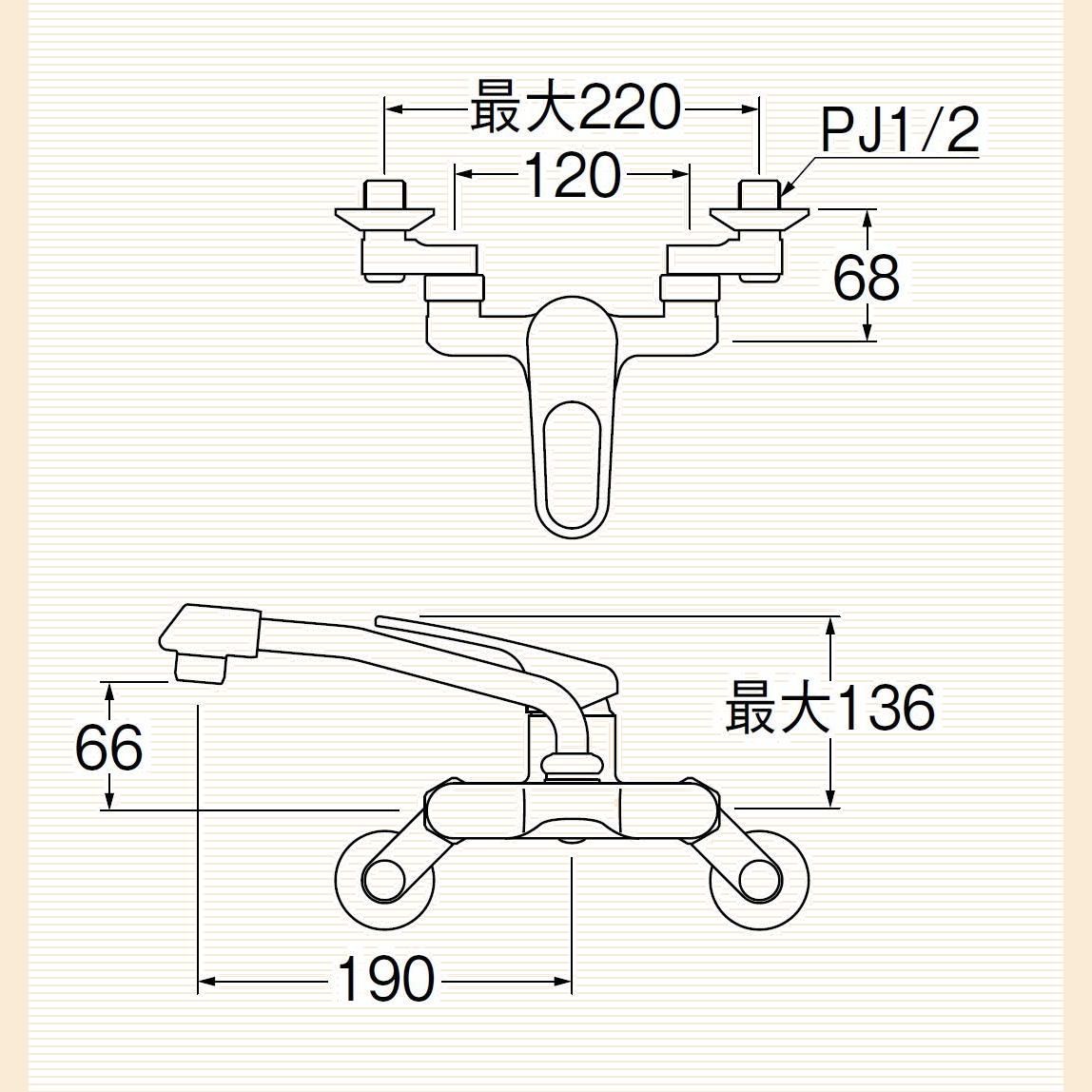 在庫処分SANEI キッチン用 シングル混合栓 上向きパイプ 断熱キャップ付き K27CD-13 メルカリShops