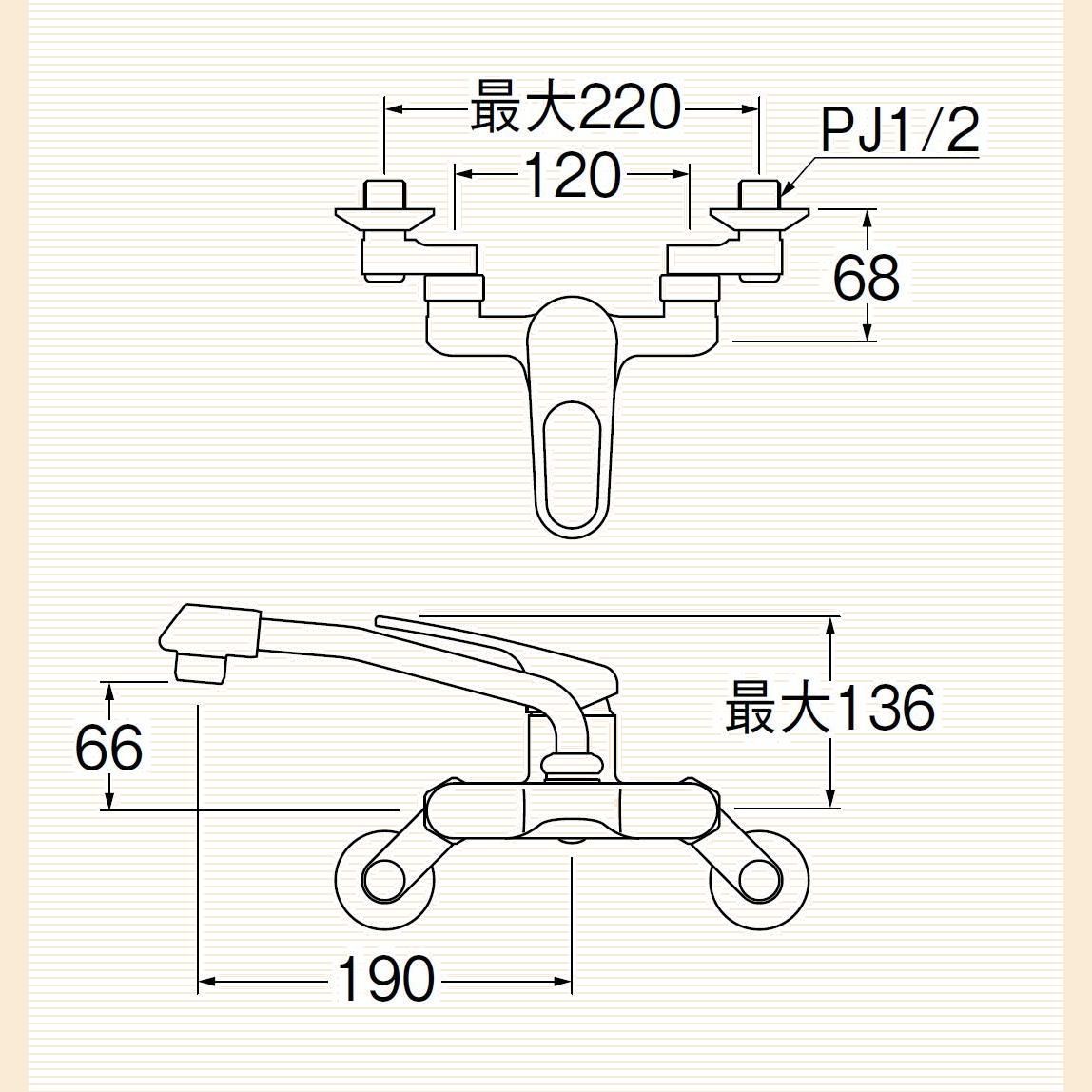 在庫処分SANEI キッチン用 シングル混合栓 上向きパイプ 断熱キャップ