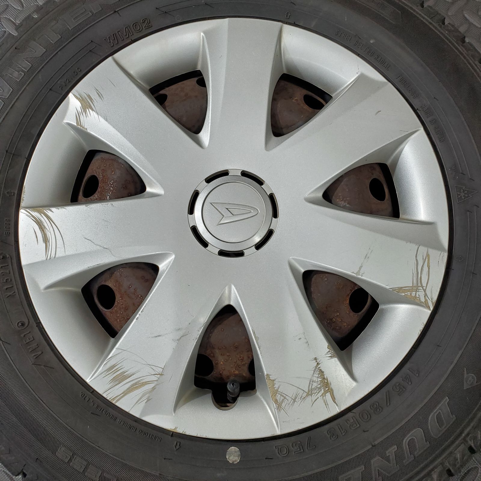 21年製 145 80R13 ダンロップ ウインターマックスWM02 ダイハツ ミラ ムーヴ タント スタッドレスタイヤ 1078R TRITUETUBI_COM