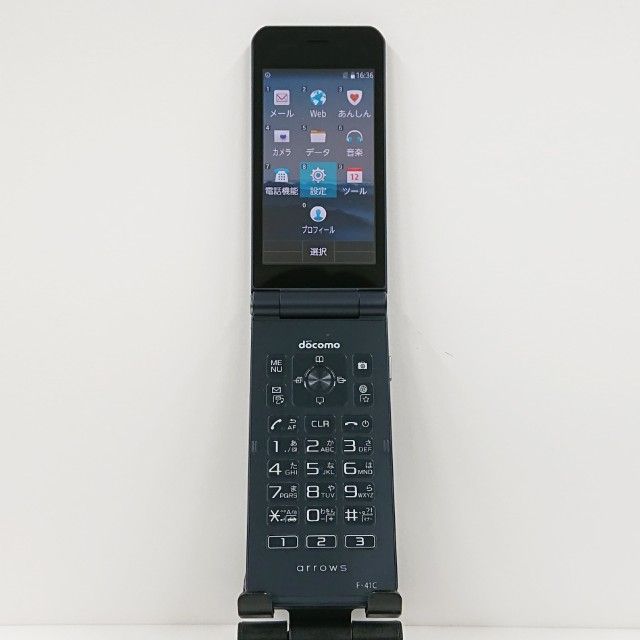 arrows ケータイ ベーシック F-41C ドコモ ネイビー 本体 c12628