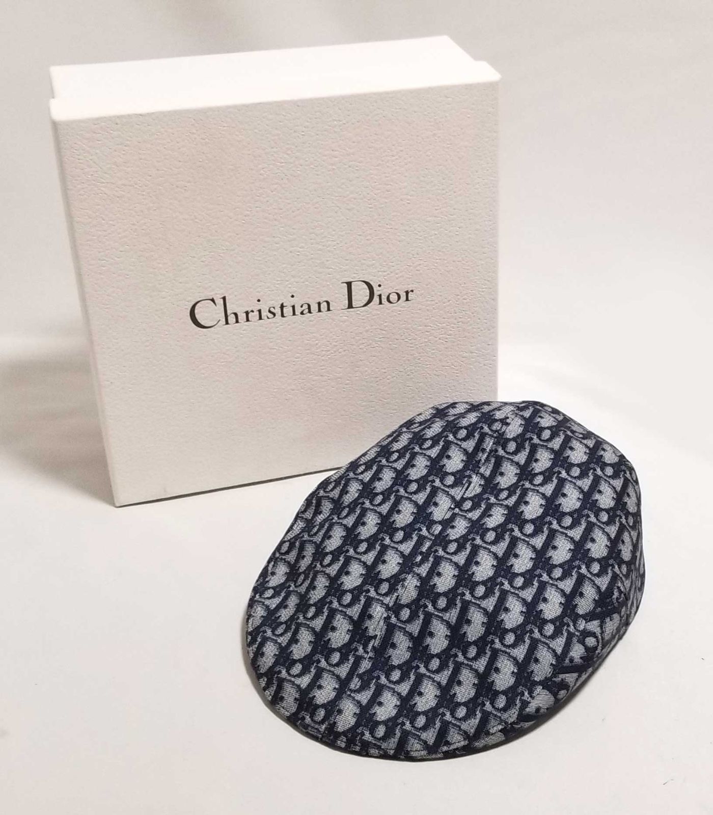 Christian Dior ハンチング帽 トロッター コットン ブルー サイズ
