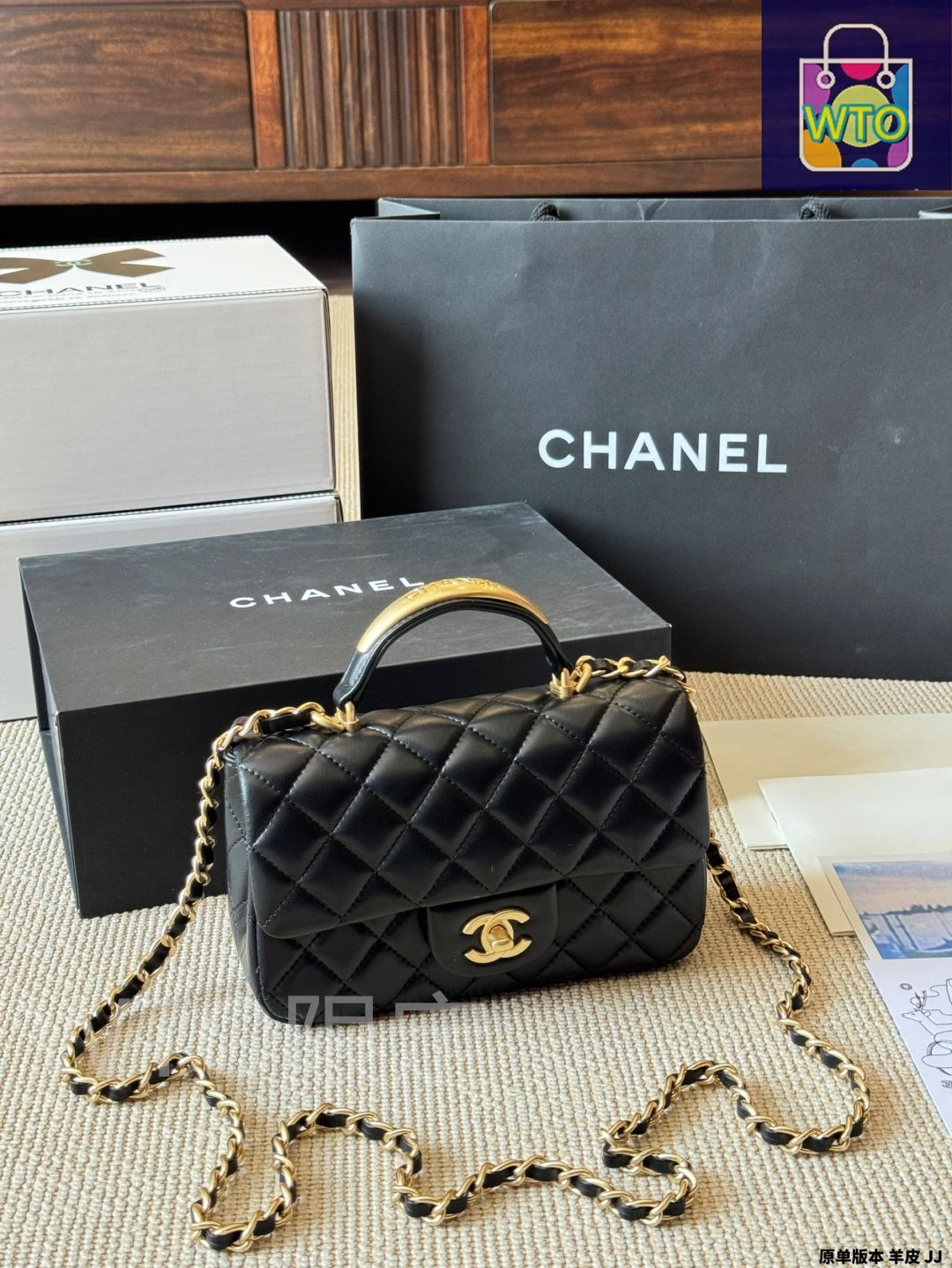 今日特価】Chanel シャネル CF mini 斜め掛けと手提げ可能-WTO