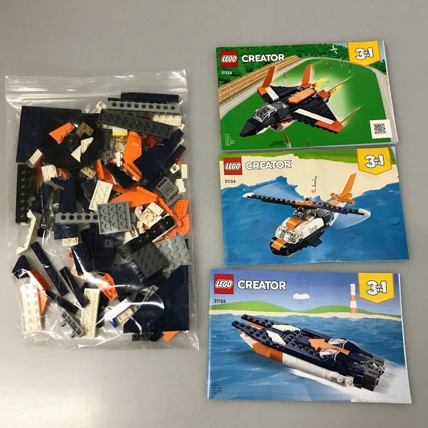 再出品2回目 正規品 中古 LEGO レゴ CREATOR クリエイター 31126 超音速ジェット