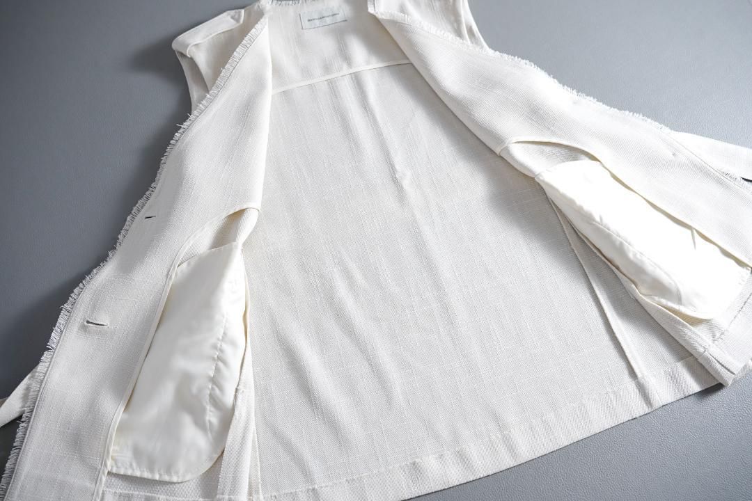 454y*美品 バンヤードストーム ツイード ベルト付き ジレ ベスト