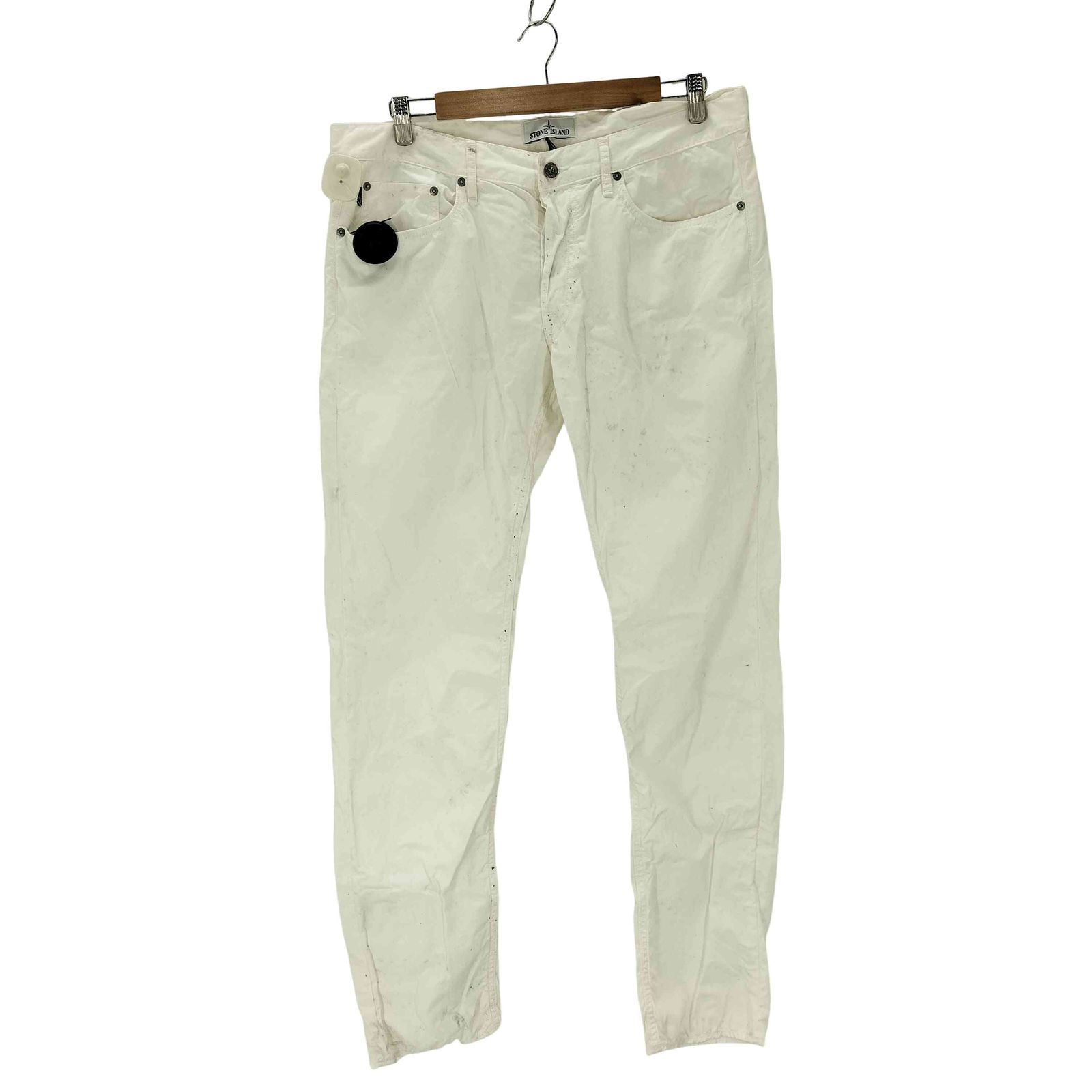 ストーンアイランド コットンパンツ ボトム ホワイト W34 stone island