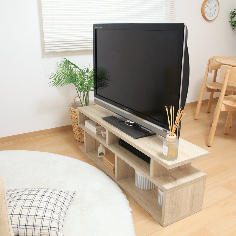 S字型TV台 120幅 【全2色】[6947] - メルカリ