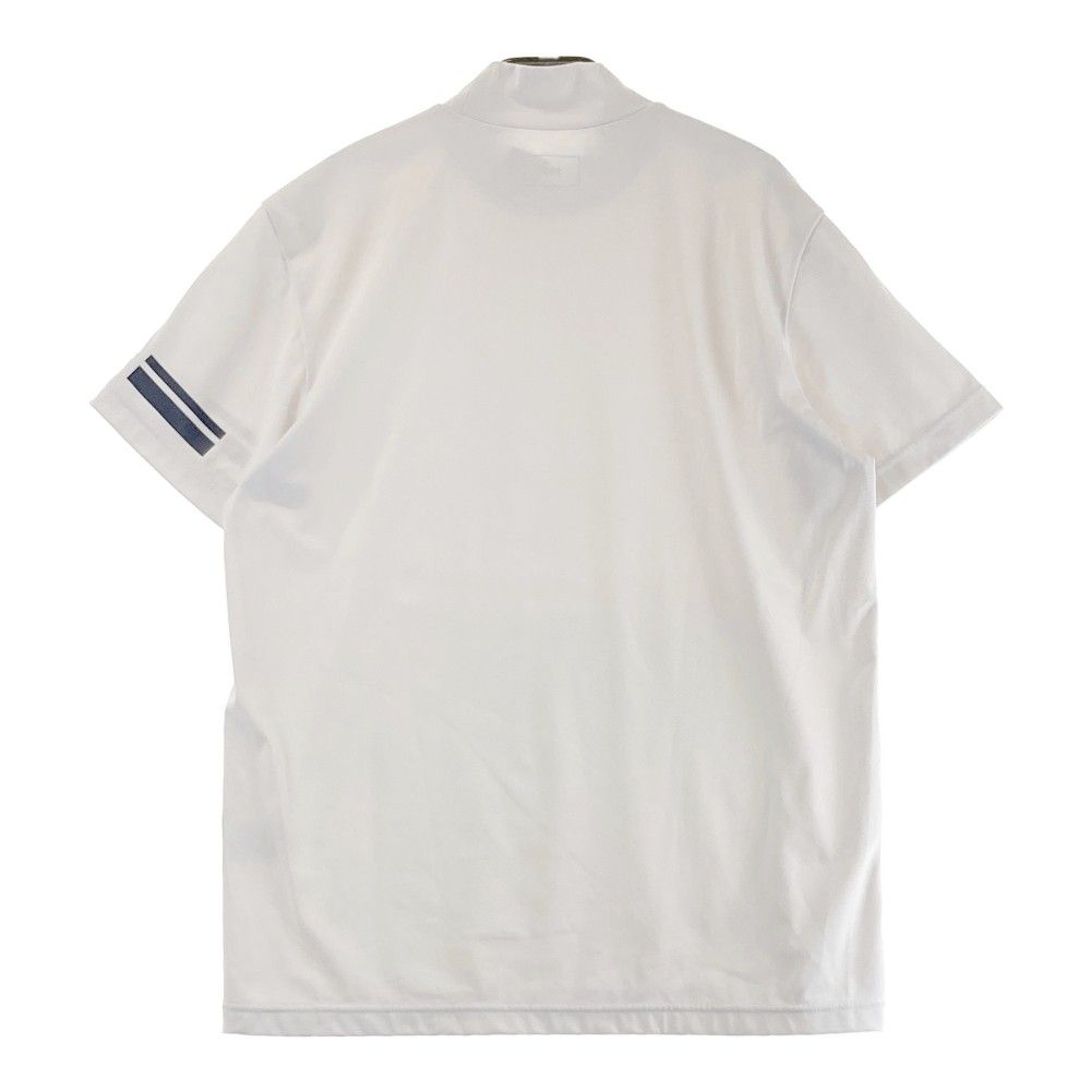 サイズ 6 PGG PEARLY GATES パーリーゲイツ 半袖ハイネックTシャツ ホワイト系 240101427027 ゴルフウェア メンズ ストスト