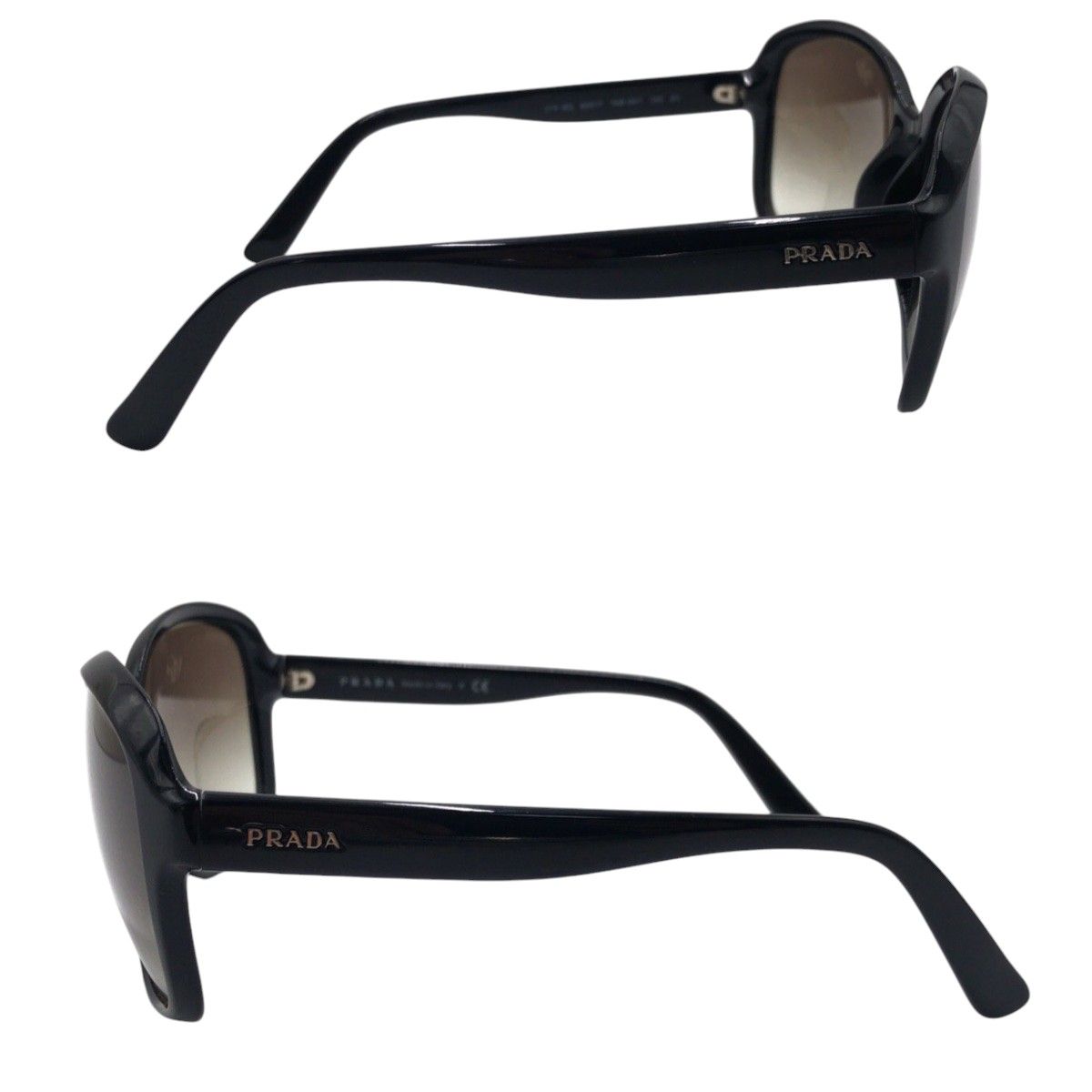 美品 PRADA プラダ ブラック 黒 プラスチック SPR18Q 62◻︎17 1AB OA7 