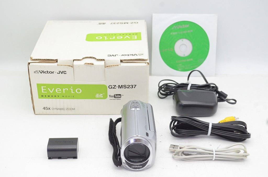 JVC ケンウッド Everio GZ-MS237 デジタルビデオカメラ シルバー 元 250904i