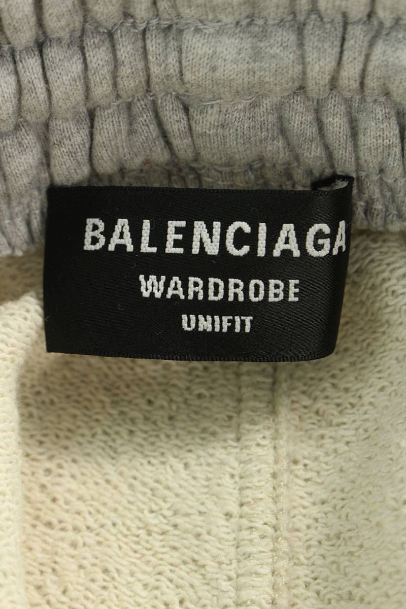 超目玉 BALENCIAGA バレンシアガ フロントロゴ刺繍スウェットパンツ ...