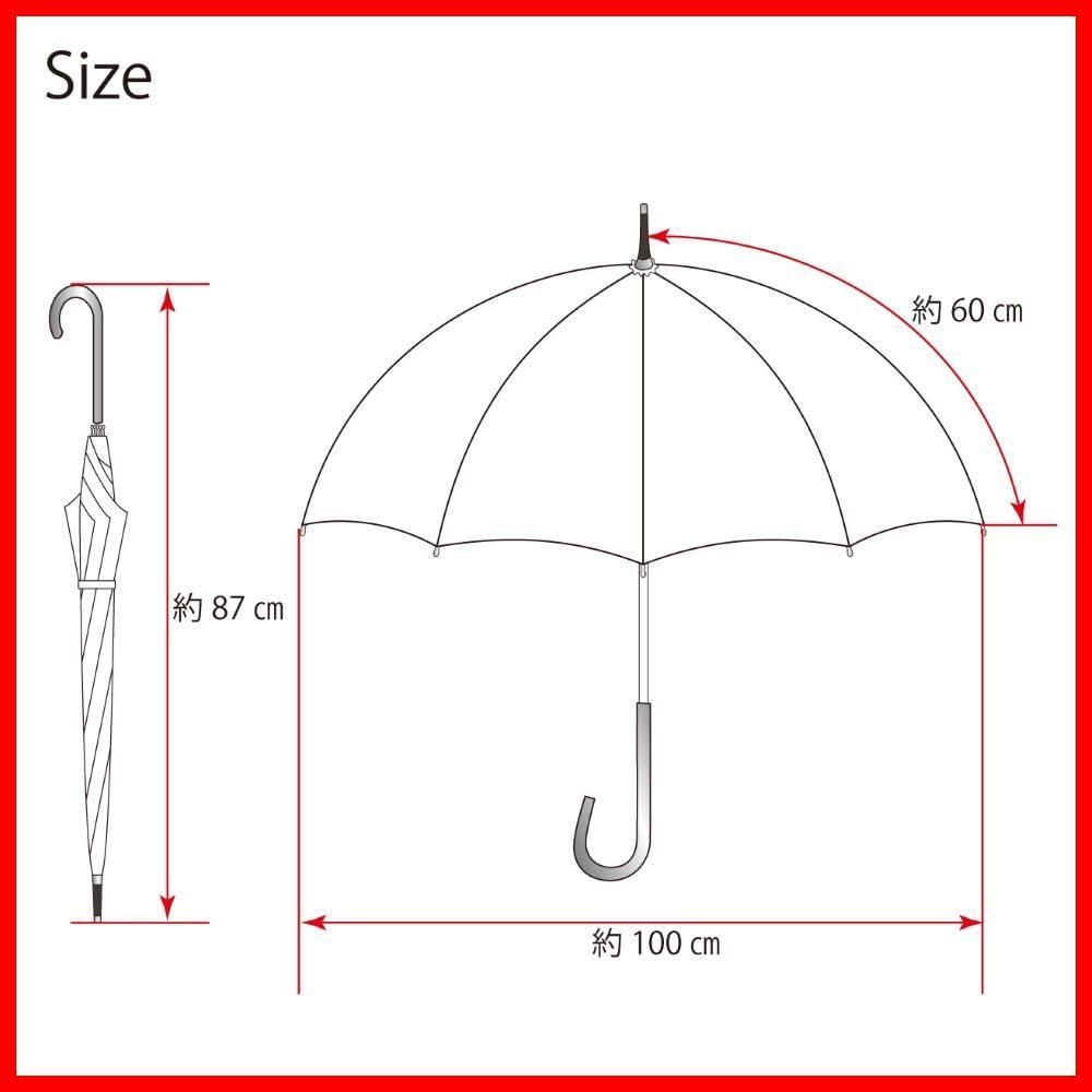 商品 ブランド グラスファイバー リボン柄 丈夫 雨傘 レディース 長傘 60 cm hack アクアスハック aquas ブラウン